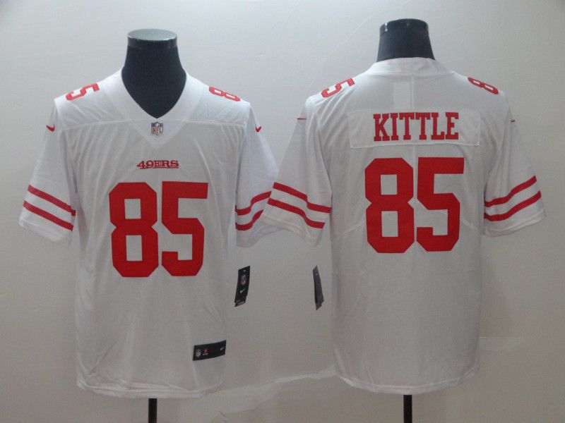 Men San Francisco 49ers #85 Kittle White Nike Vapor Untouchable Limited Player NFL Jerseys
